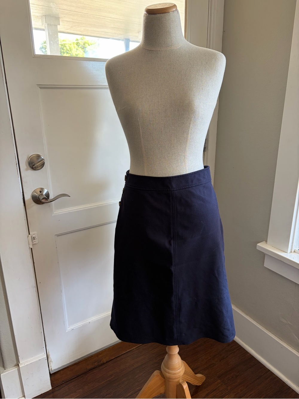 Liz Claiborne Navy A-Line Skirt
